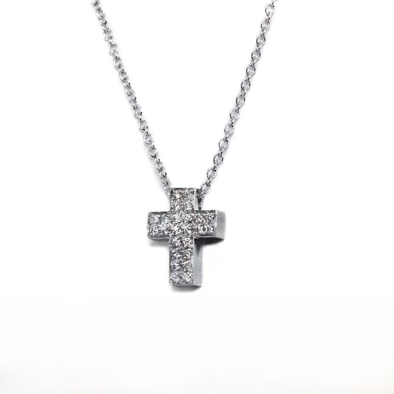 Collana con pendente Croce DAVITE&DELUCCHI Oro e Diamanti