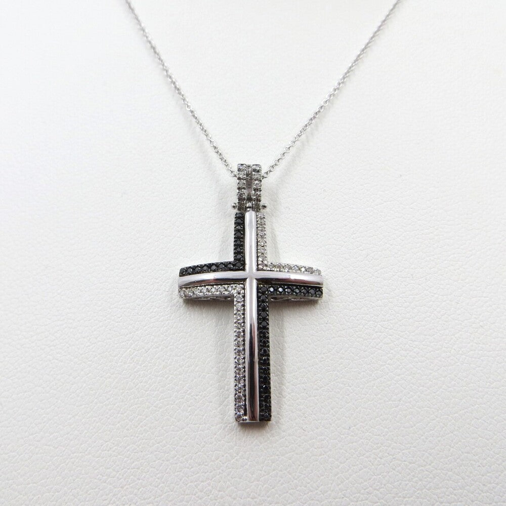 Collana con pendente Croce LELUNE Oro e Diamanti