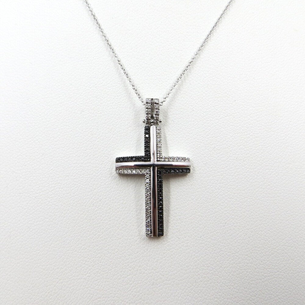 Collana con pendente Croce LELUNE Oro e Diamanti
