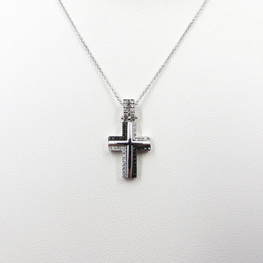 Collana con pendente Croce LELUNE Oro e Diamanti