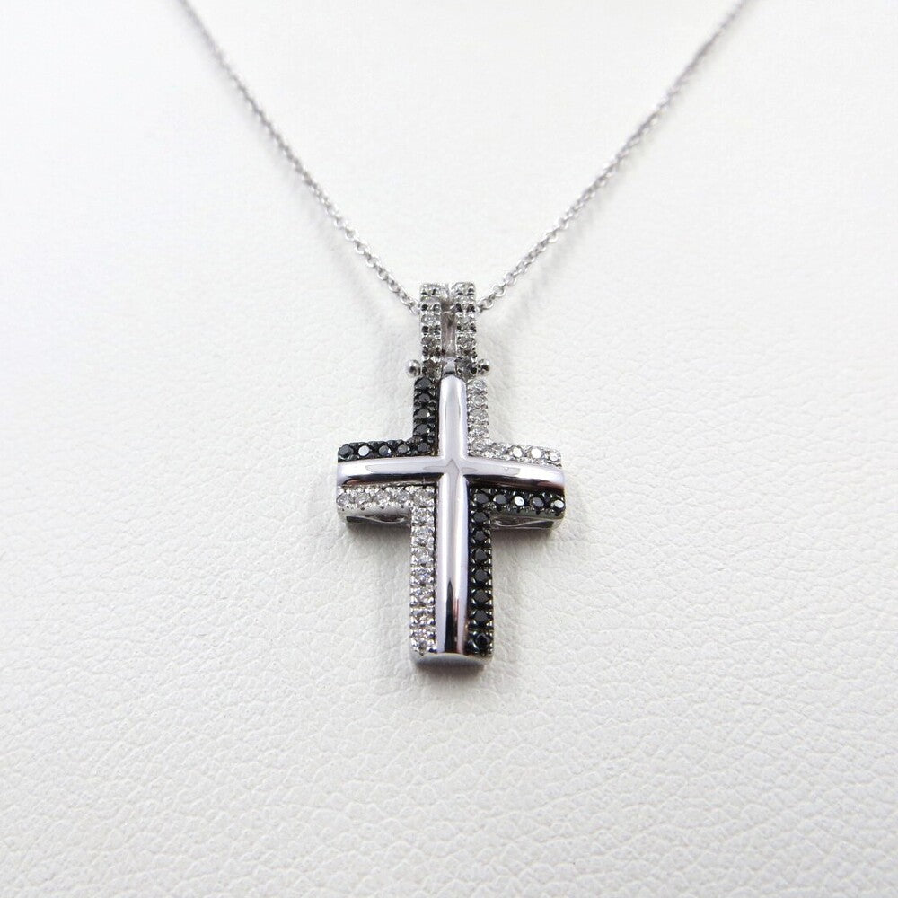 Collana con pendente Croce LELUNE Oro e Diamanti