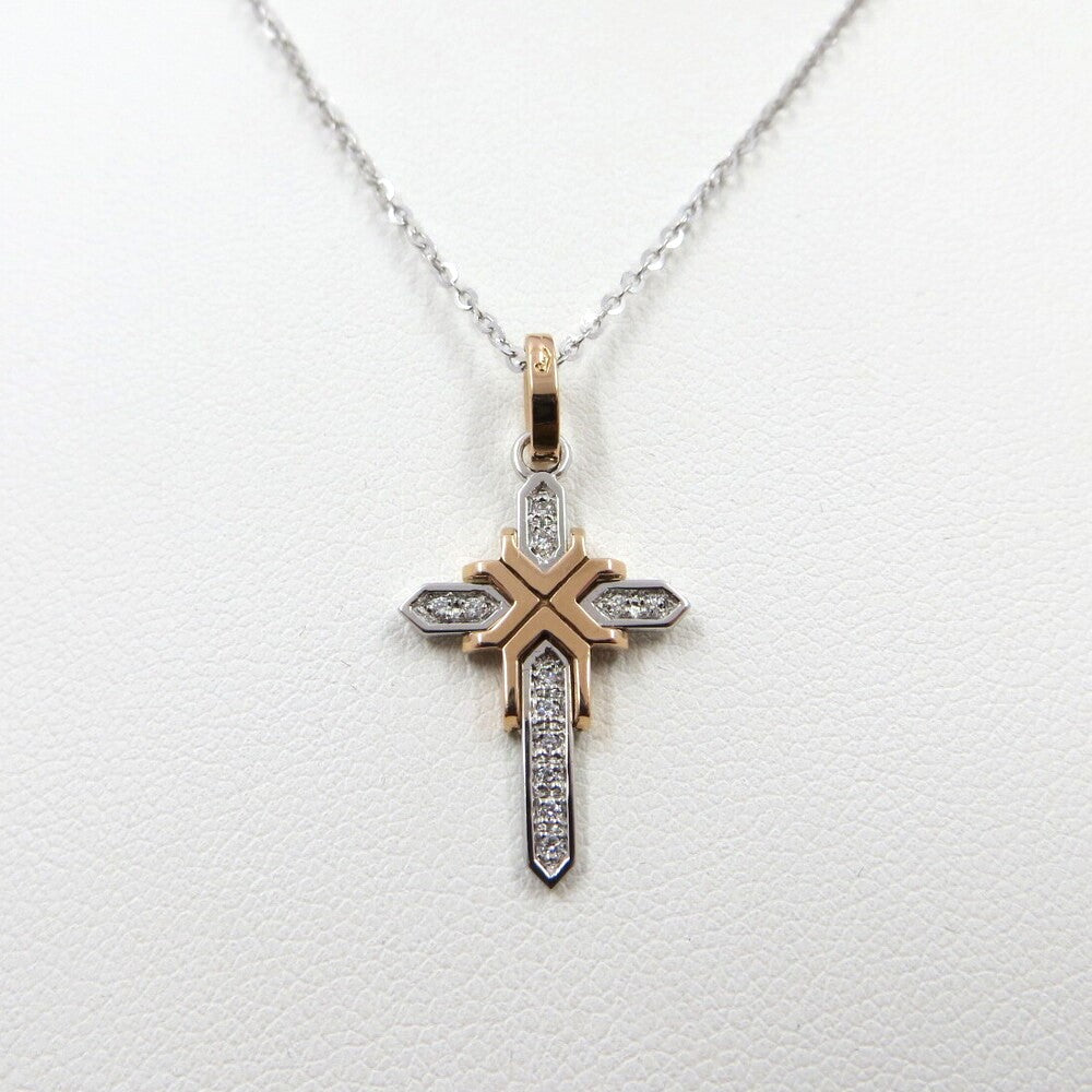 Collana con pendente Croce ZANCAN Oro e Diamanti