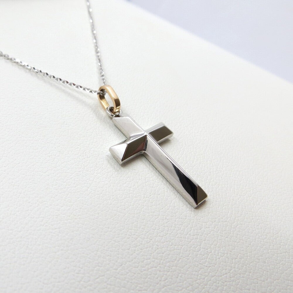 Collana con pendente Croce ZANCAN Oro e Diamanti neri