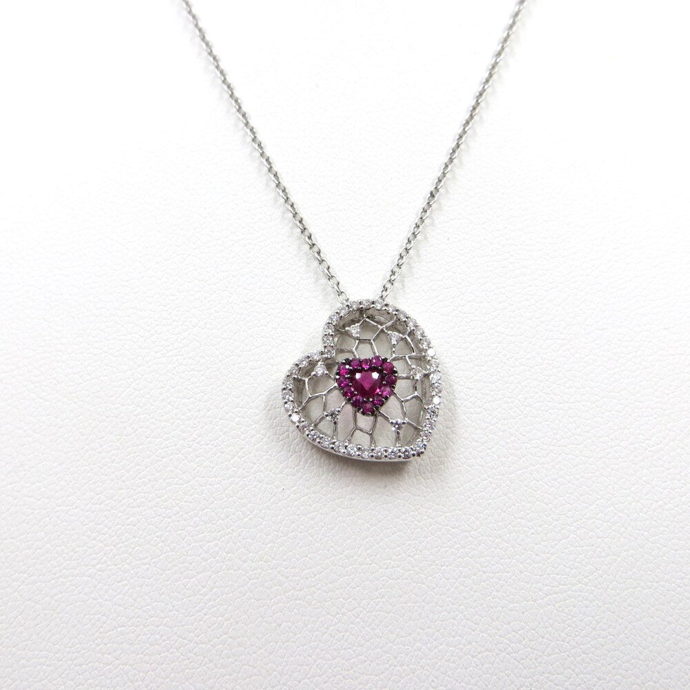 Collana con pendente Cuori DAVITE&DELUCCHI Oro, Diamanti e Rubini