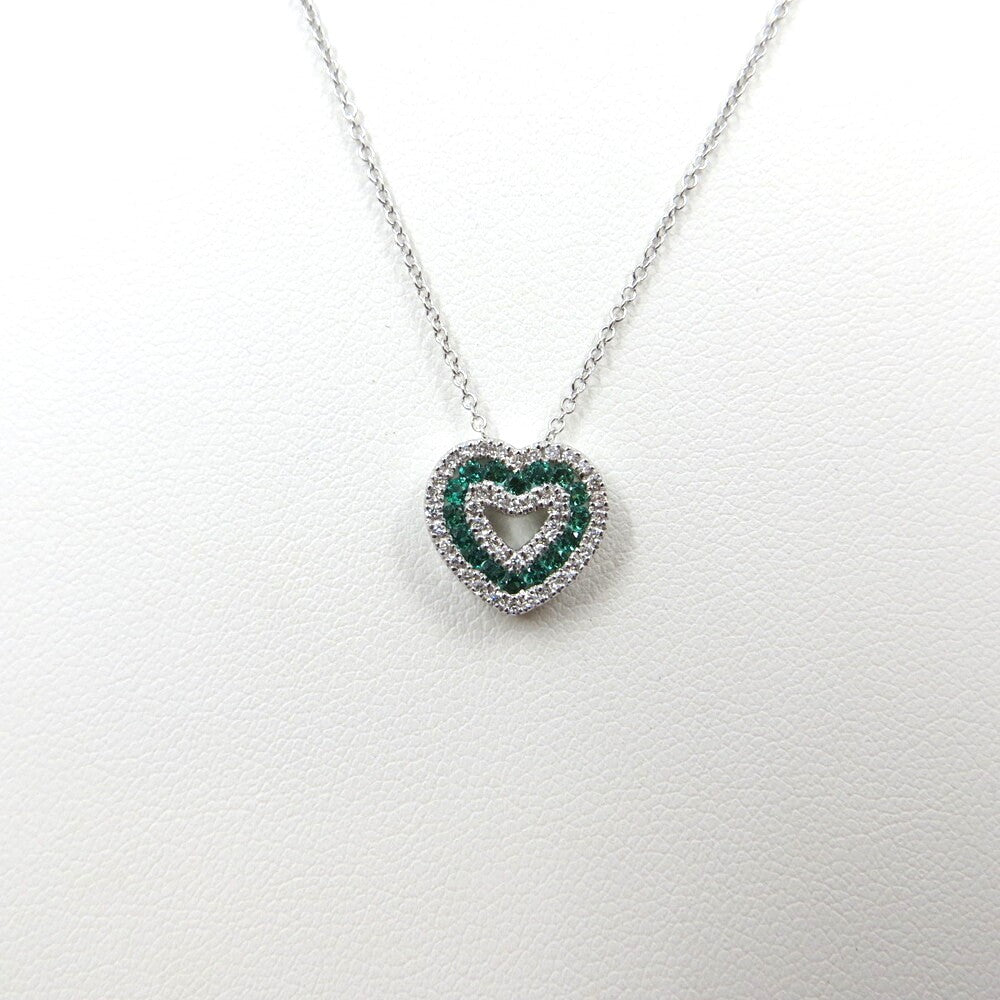 Collana con pendente Cuore DAVITE&DELUCCHI Oro, Diamanti e Smeraldo