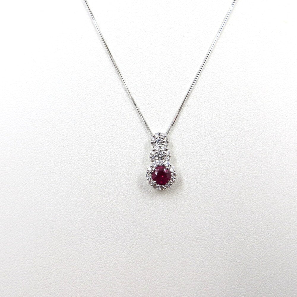 Collana con pendente DAVITE&DELUCCHI Oro, Diamanti e Rubino