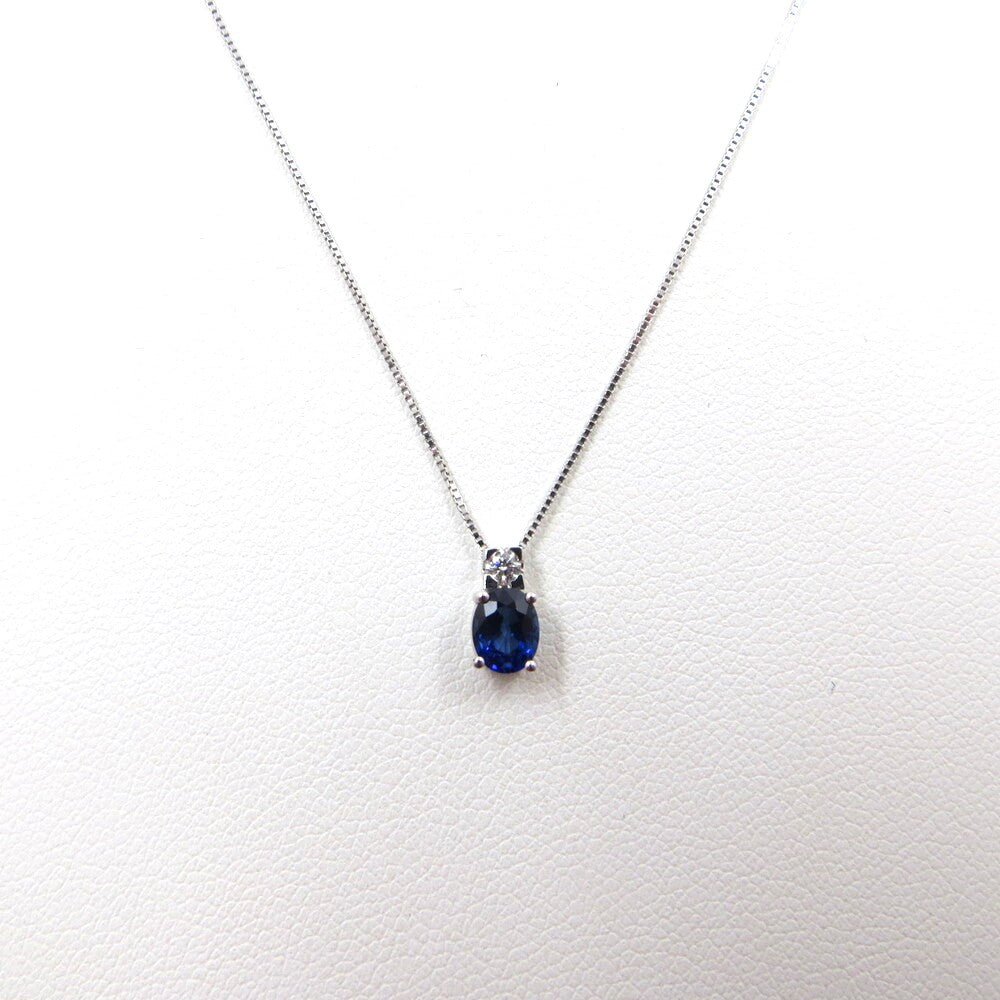 Collana con pendente DAVITE&DELUCCHI Oro, Diamanti e Zaffiro blu