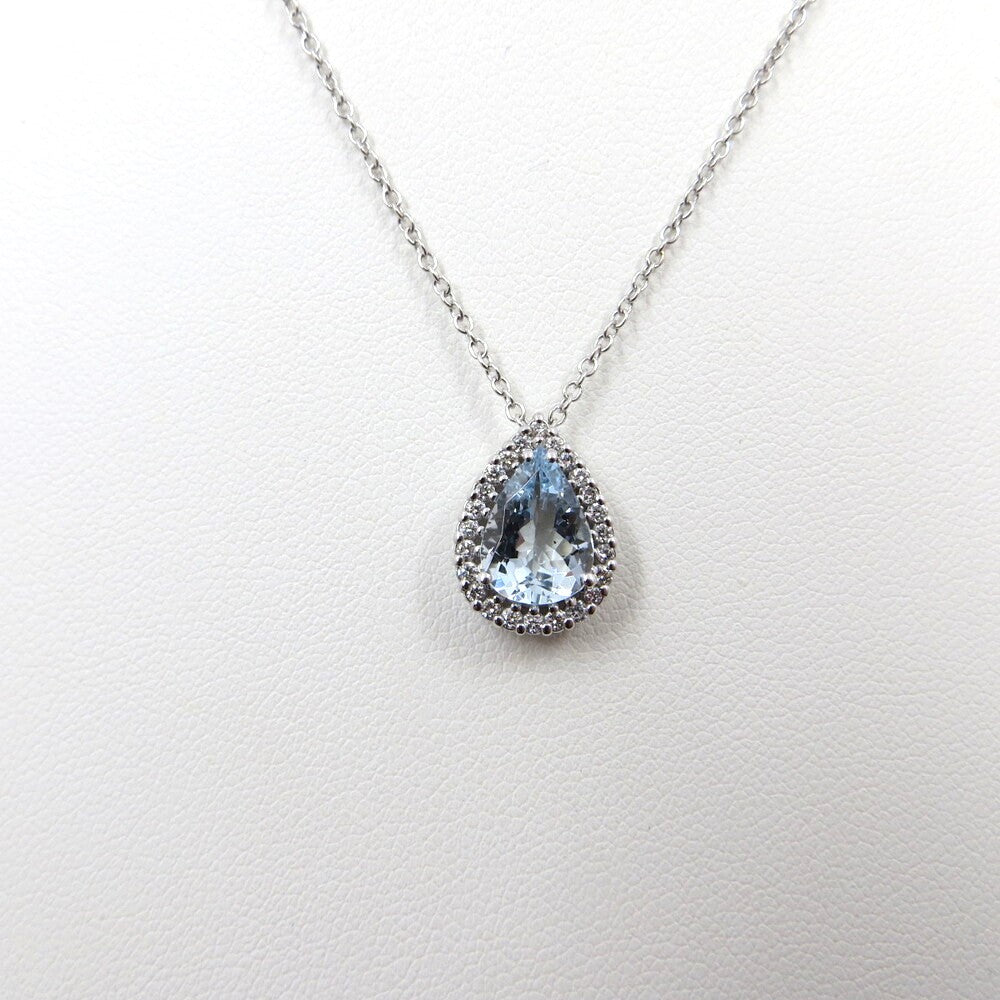 Collana con pendente a goccia DAVITE&DELUCCHI Oro, Diamanti e Acquamarina