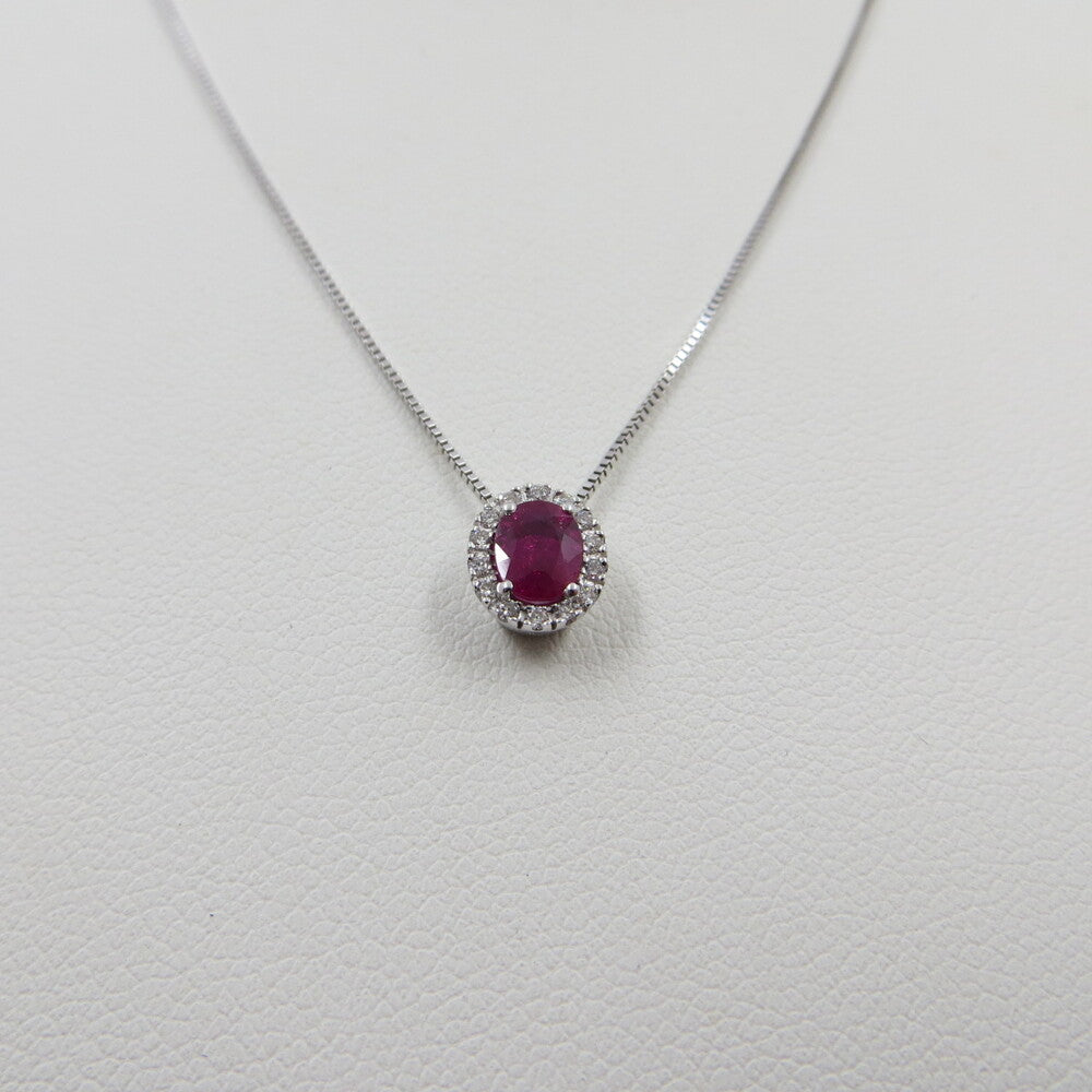 Collana con pendente DAVITE&DELUCCHI Oro, Diamanti e Rubino