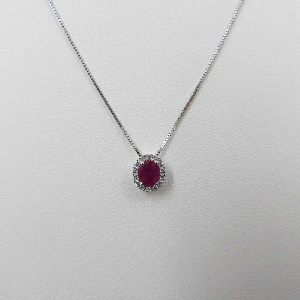 Collana con pendente DAVITE&DELUCCHI Oro, Diamanti e Rubino