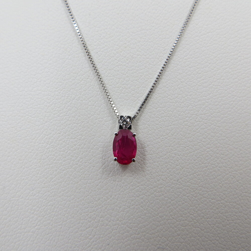 Collana con pendente DAVITE&DELUCCHI Oro, Diamanti e Rubino