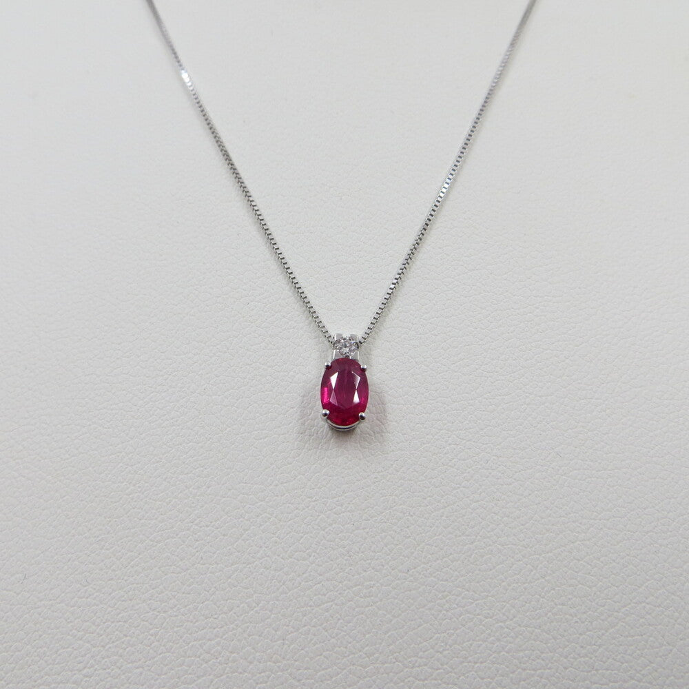 Collana con pendente DAVITE&DELUCCHI Oro, Diamanti e Rubino