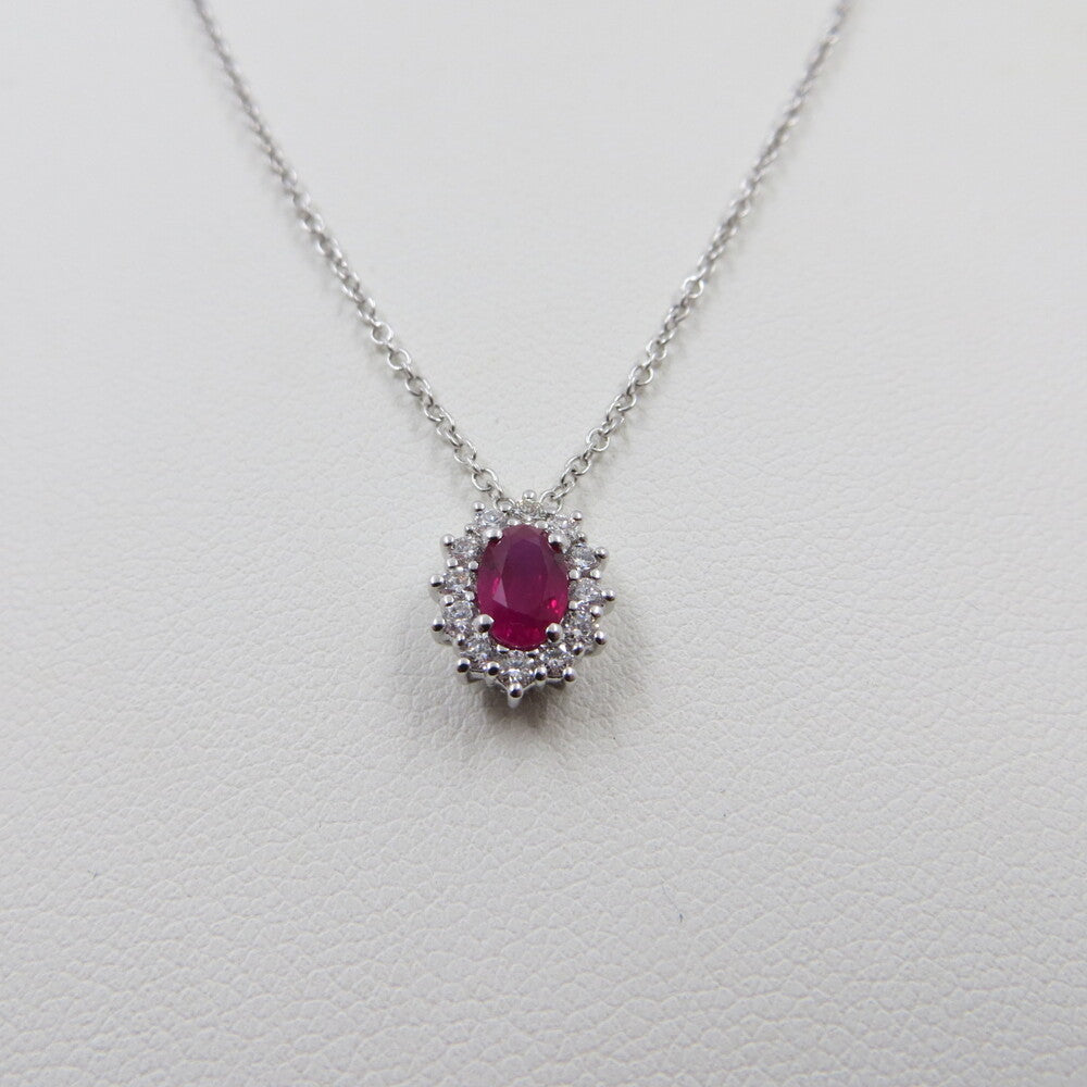Collana con pendente DAVITE&DELUCCHI Oro, Diamanti e Rubino