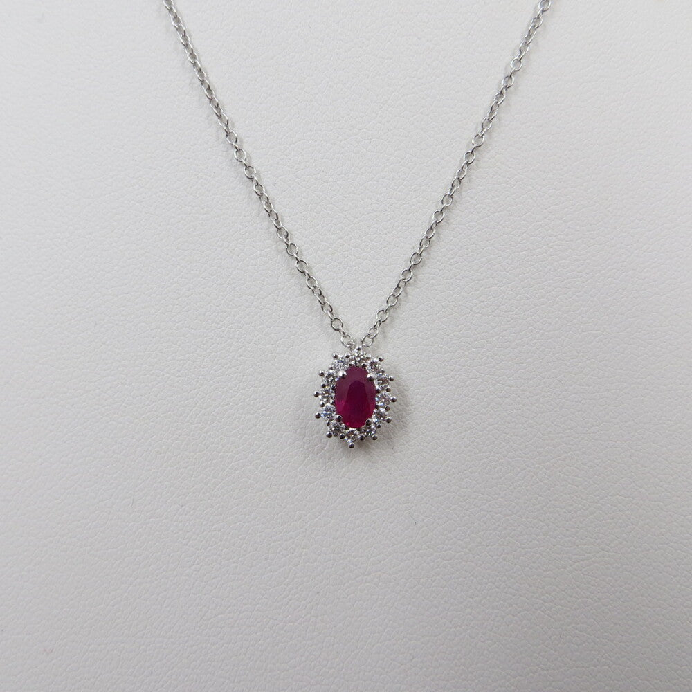 Collana con pendente DAVITE&DELUCCHI Oro, Diamanti e Rubino