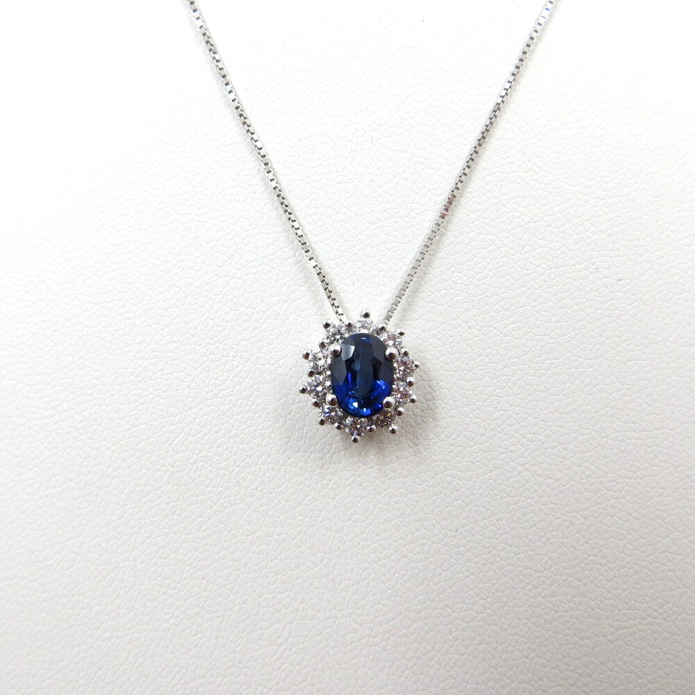 Collana con pendente DAVITE&DELUCCHI Oro, Diamanti e Zaffiro blu
