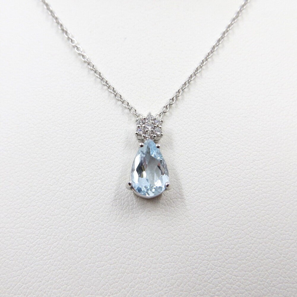 Collana con pendente a goccia DAVITE&DELUCCHI Oro, Diamanti e Acquamarina