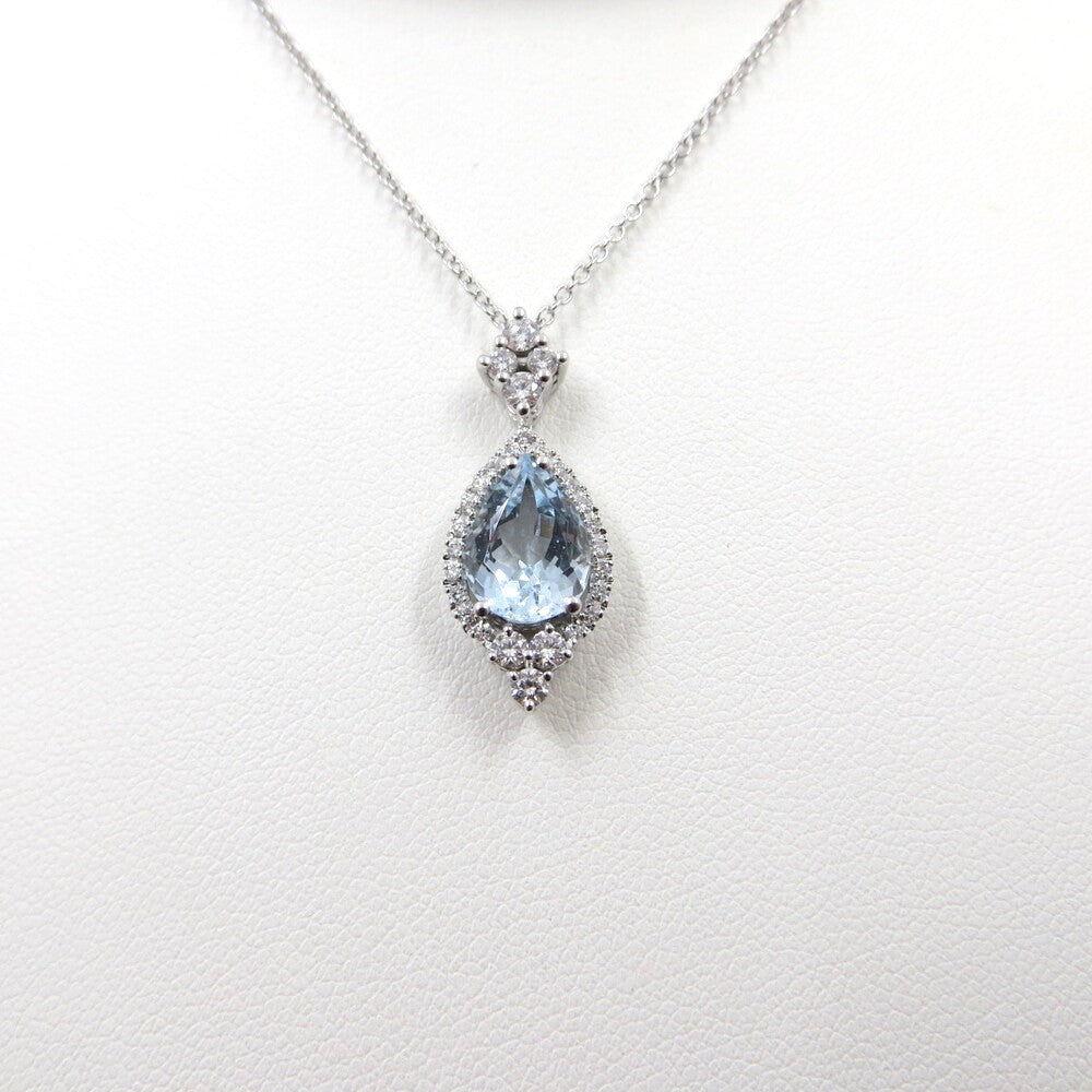 Collana con pendente a goccia DAVITE&DELUCCHI Oro, Diamanti e Acquamarina