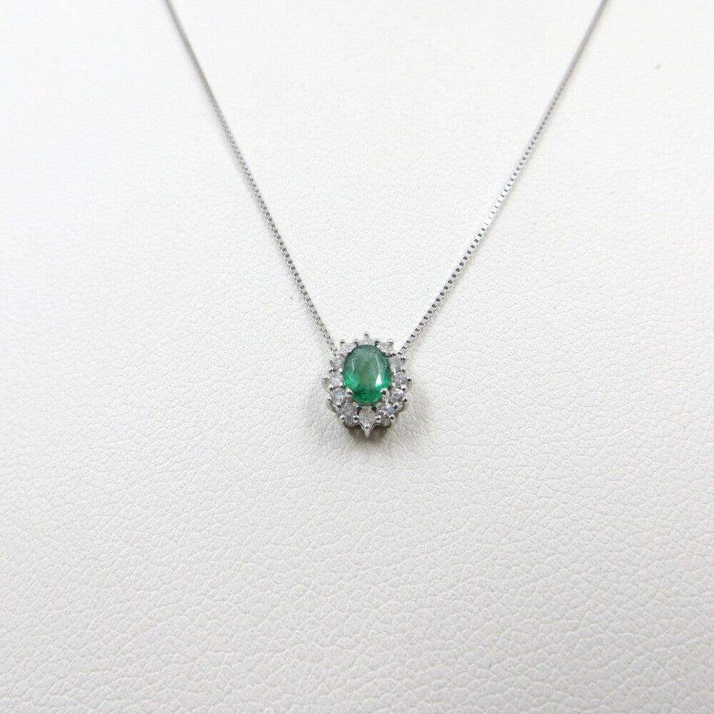 Collana con pendente LELUNE Oro, Smeraldo e Brillanti
