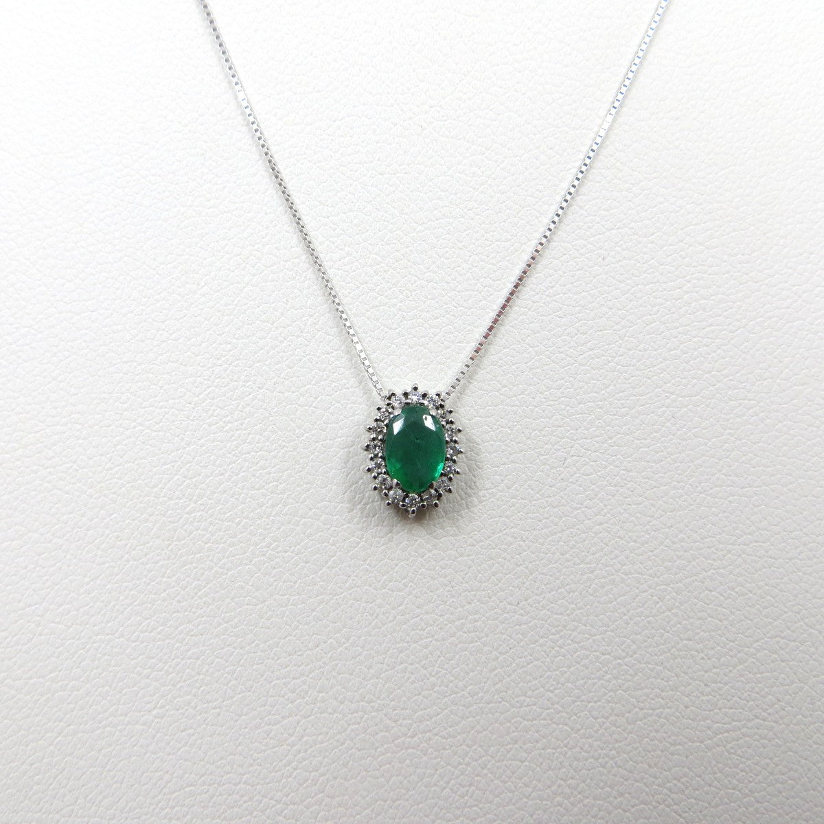 Collana con pendente LELUNE Oro, Smeraldo e Brillanti