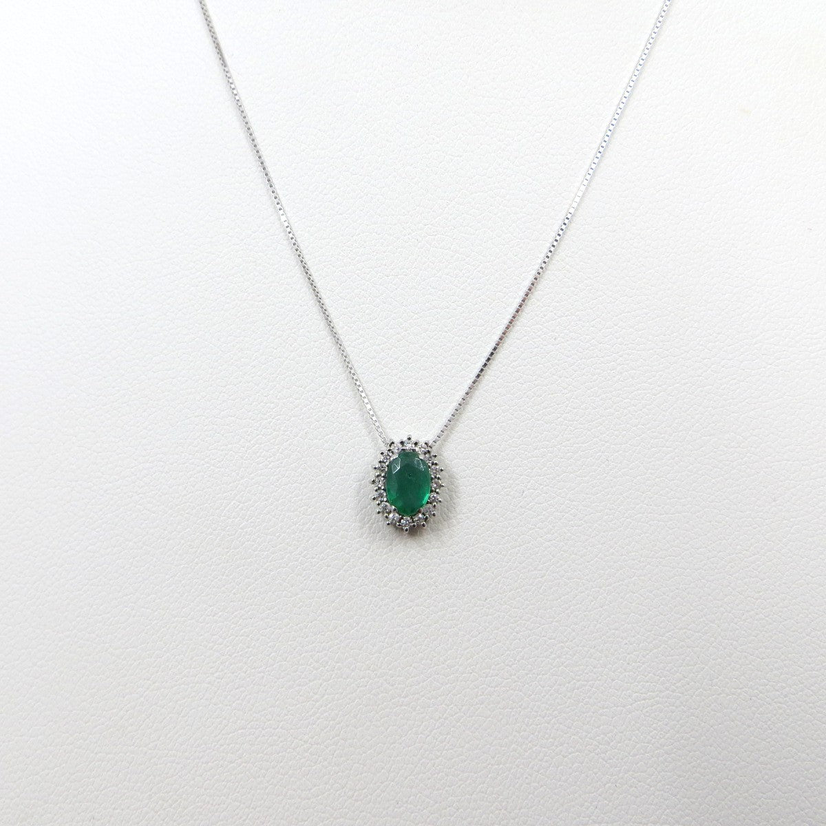 Collana con pendente LELUNE Oro, Smeraldo e Brillanti