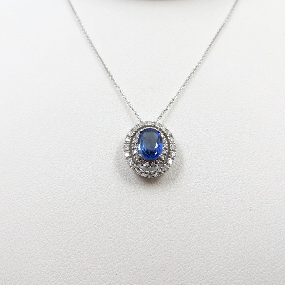 Collana con pendente LELUNE Oro, Diamanti e Zaffiro