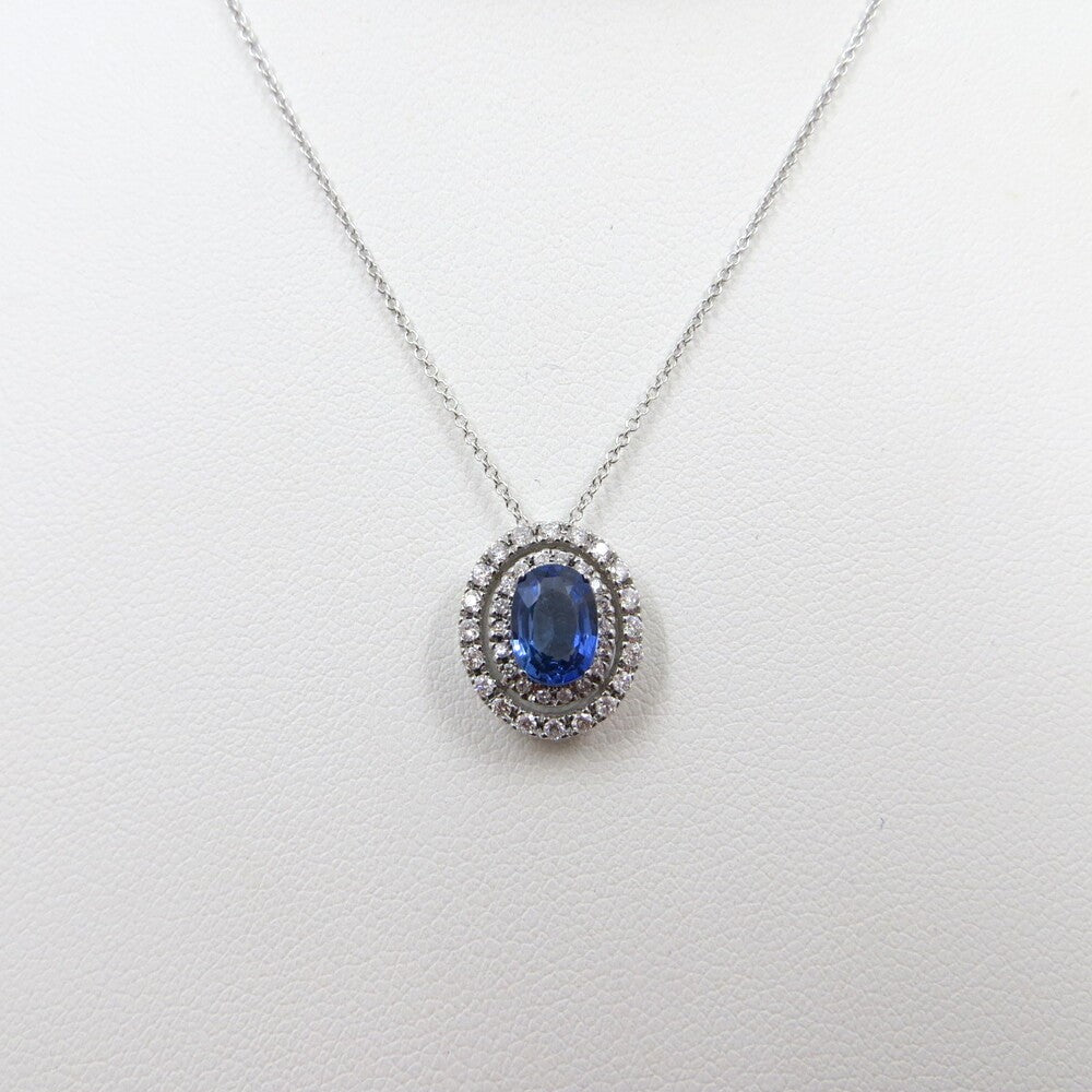 Collana con pendente LELUNE Oro, Diamanti e Zaffiro