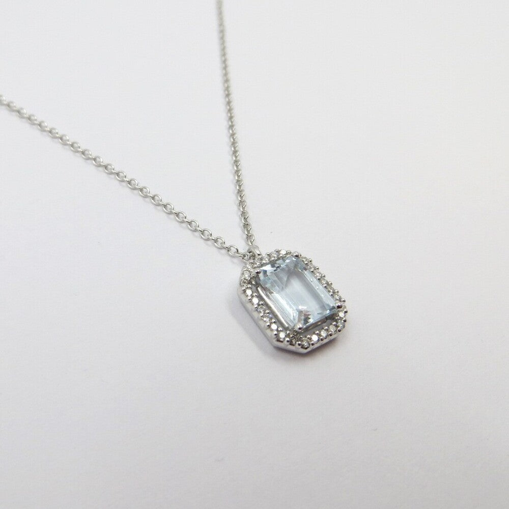 Collana DAVITE&DELUCCHI con pendente Oro, Acquamarina e Brillanti