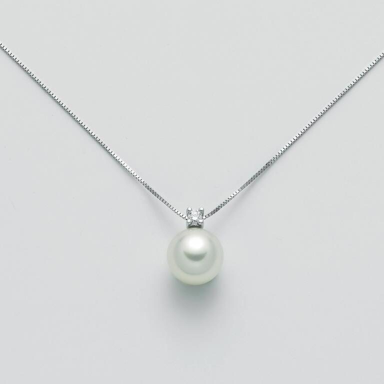 Collana NIMEI Perle Akoya e Diamante