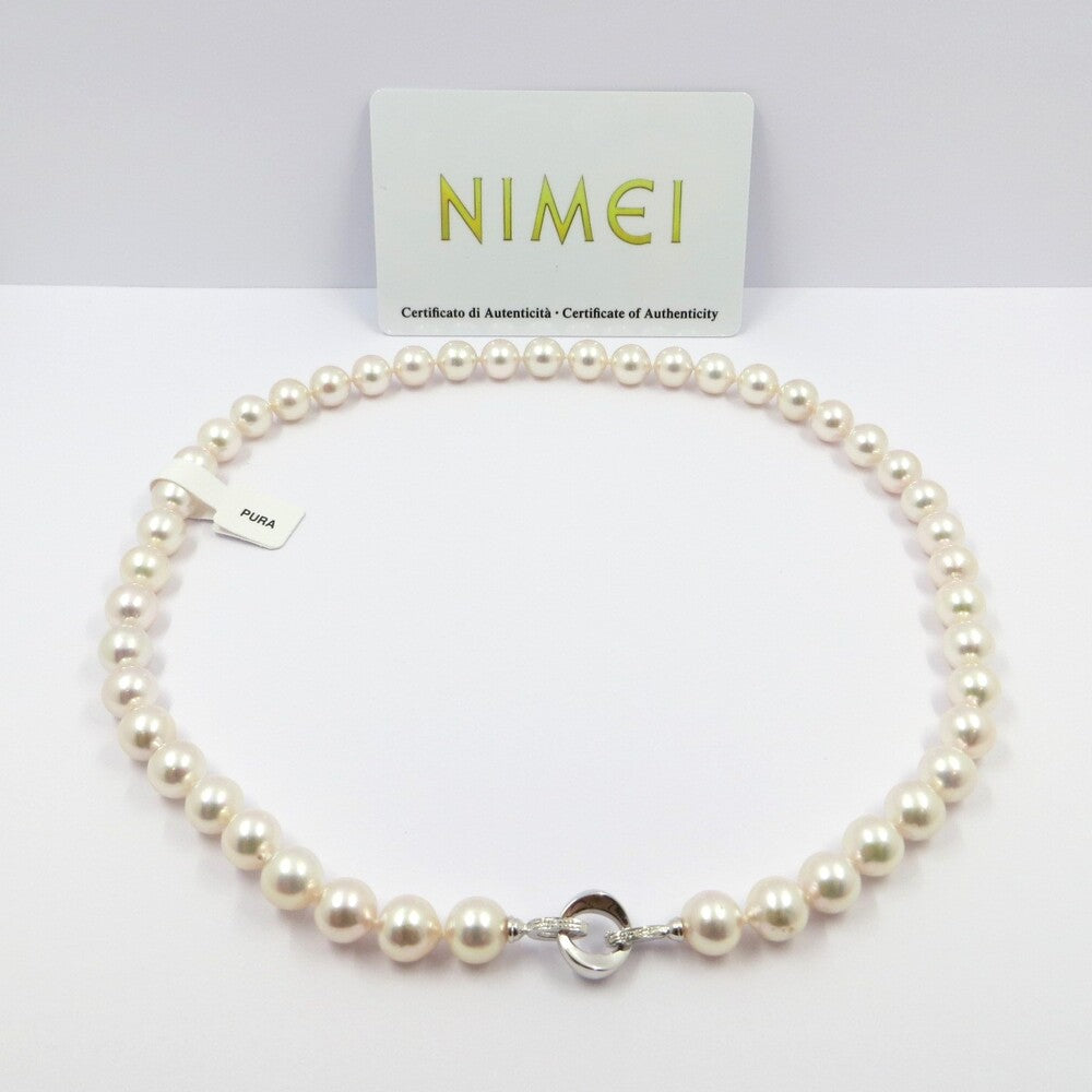 Collana NIMEI Perle Akoya Pura Spec. Selection e Diamanti