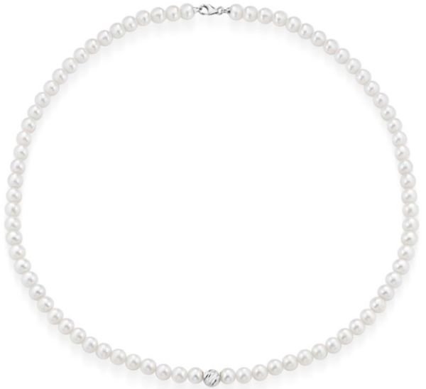 Collana LELUNE Perle e Oro bianco