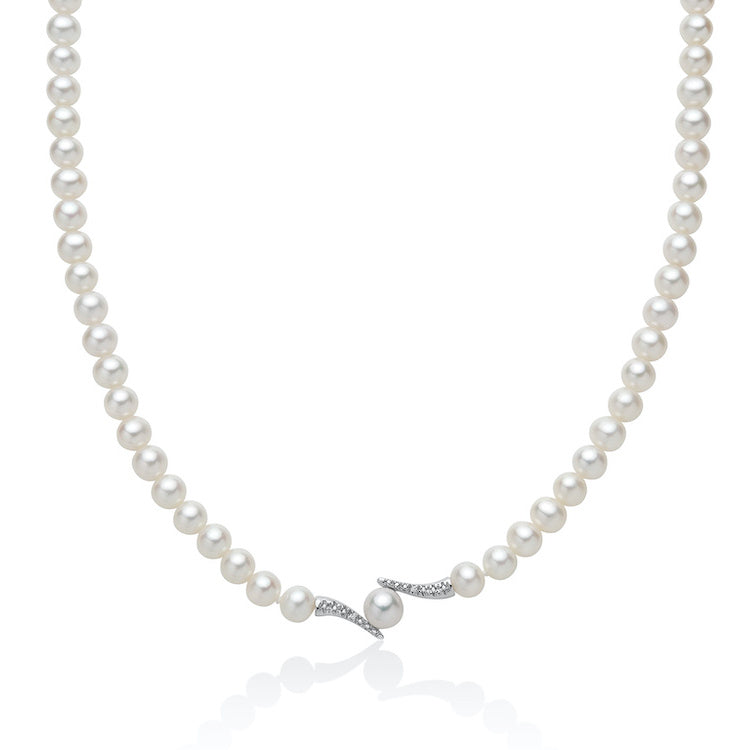 Collana MILUNA Perle, Oro e Diamanti