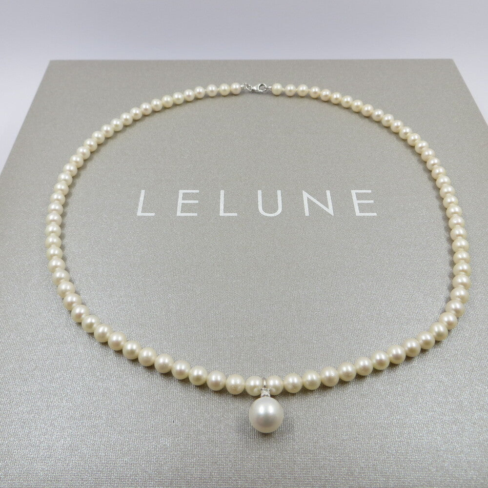 Collana di perle LELUNE Pendente perla con brillante