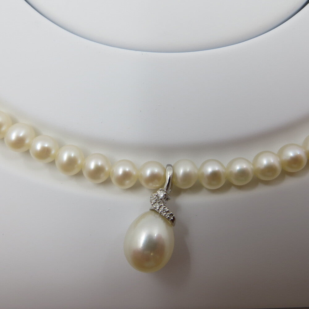Collana MILUNA Perle, oro bianco e brillanti