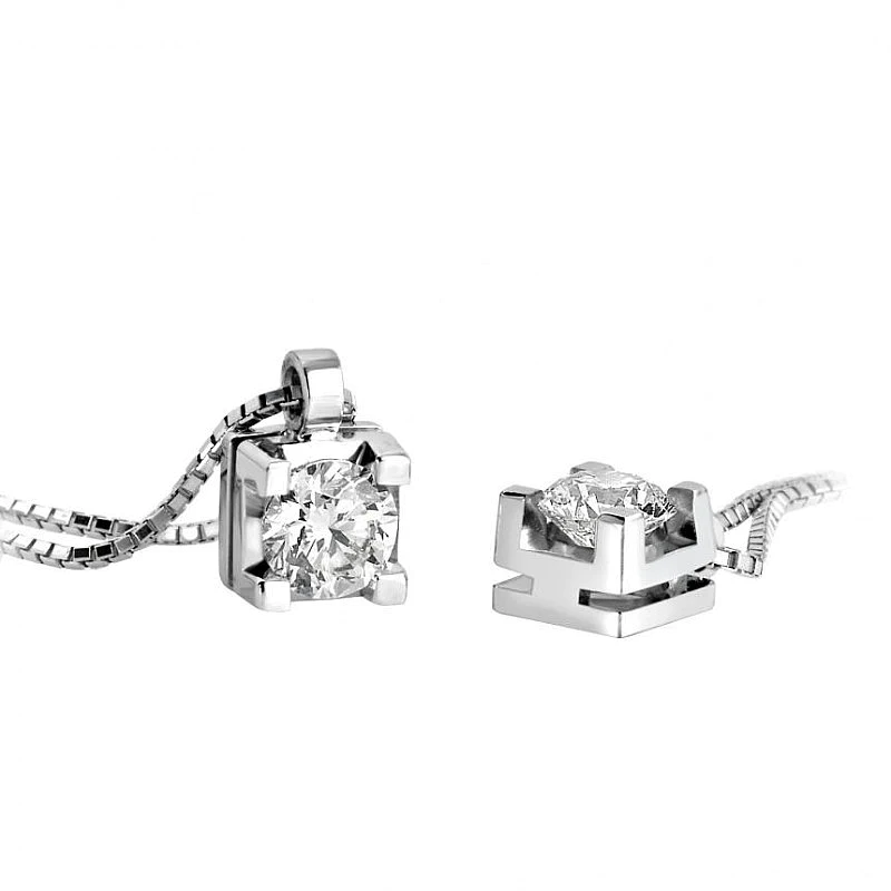 Collana Punto Luce GIORGIO VISCONTI in Oro con Diamanti