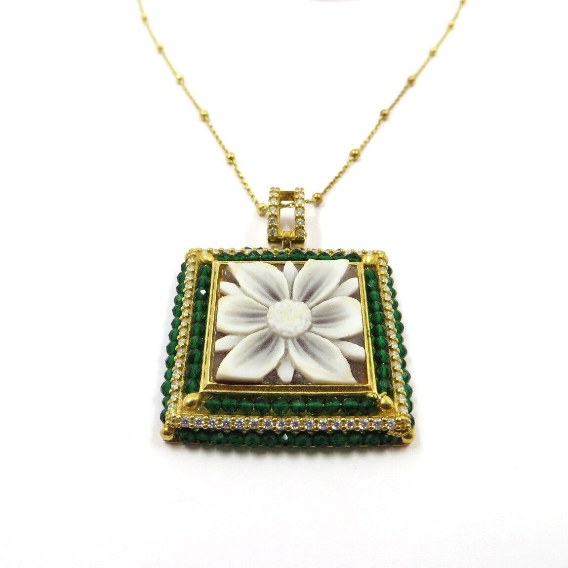Collana girocollo SOARA Cammeo Fiore