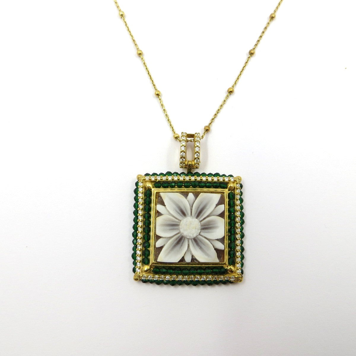 Collana girocollo SOARA Cammeo Fiore