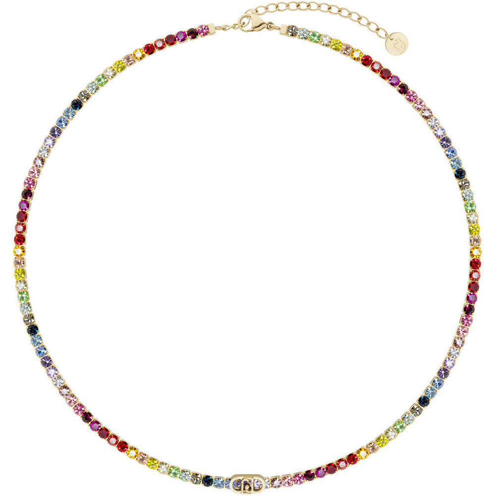 Collana LIU-JO Tennis Multicolor in Acciaio e Zirconi