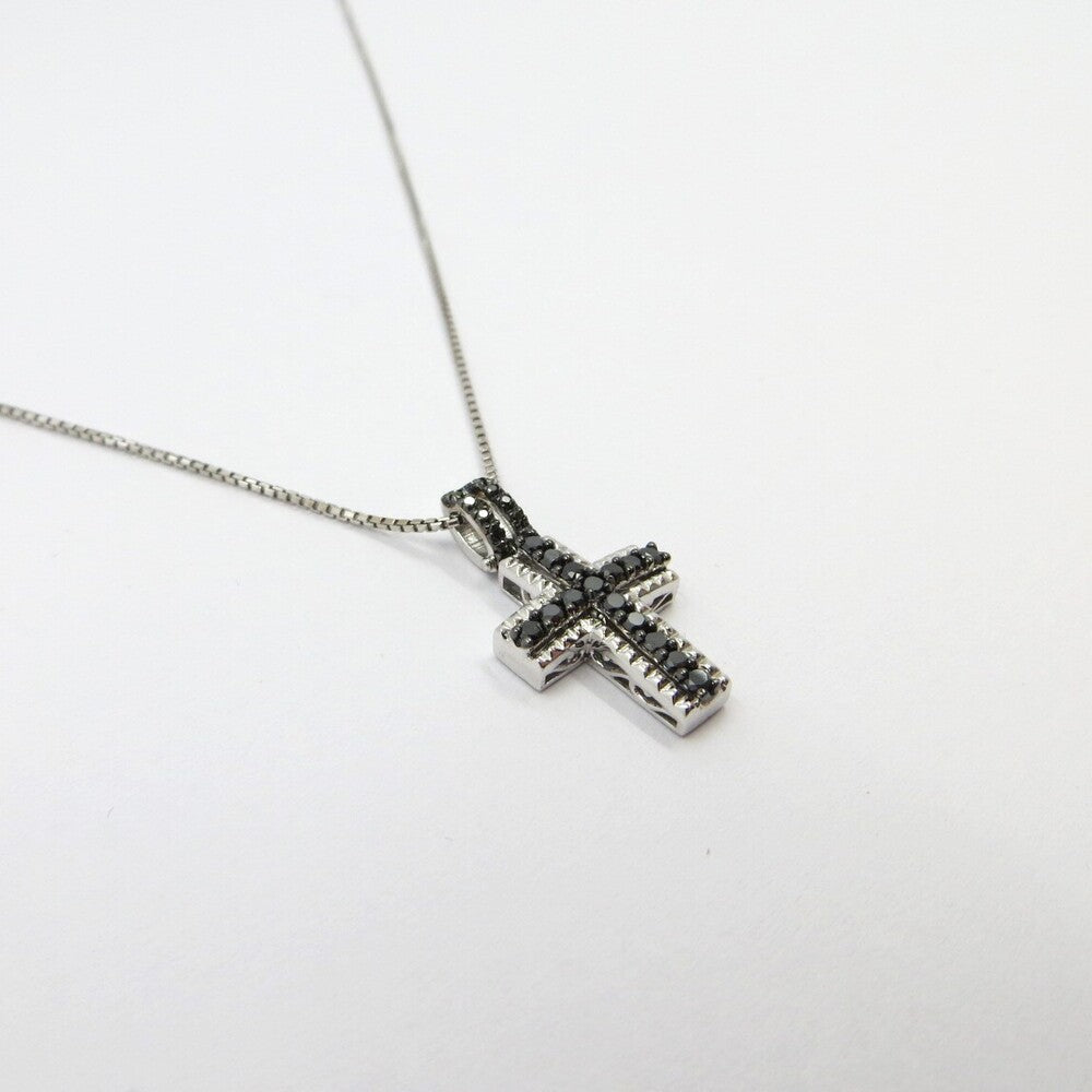 Collana con pendente Croce DAVITE&DELUCCHI Oro e Diamanti Neri