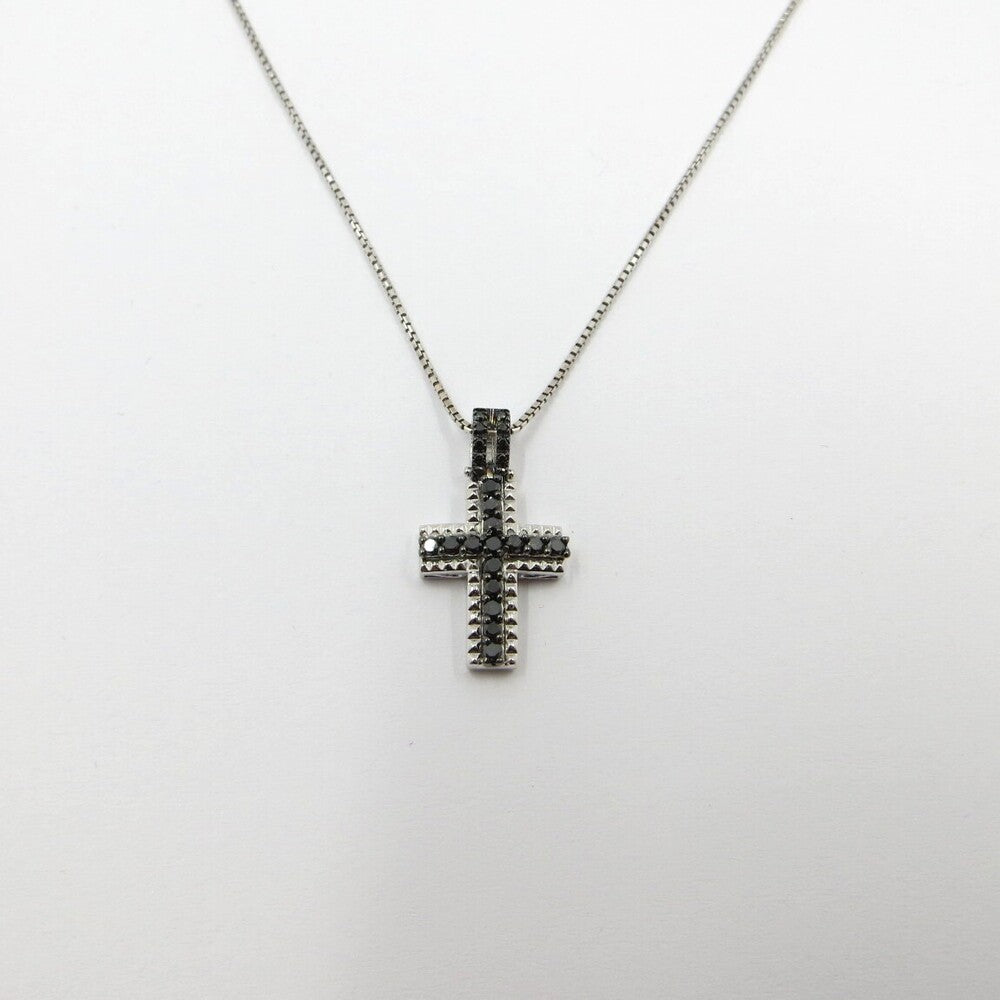 Collana con pendente Croce DAVITE&DELUCCHI Oro e Diamanti Neri