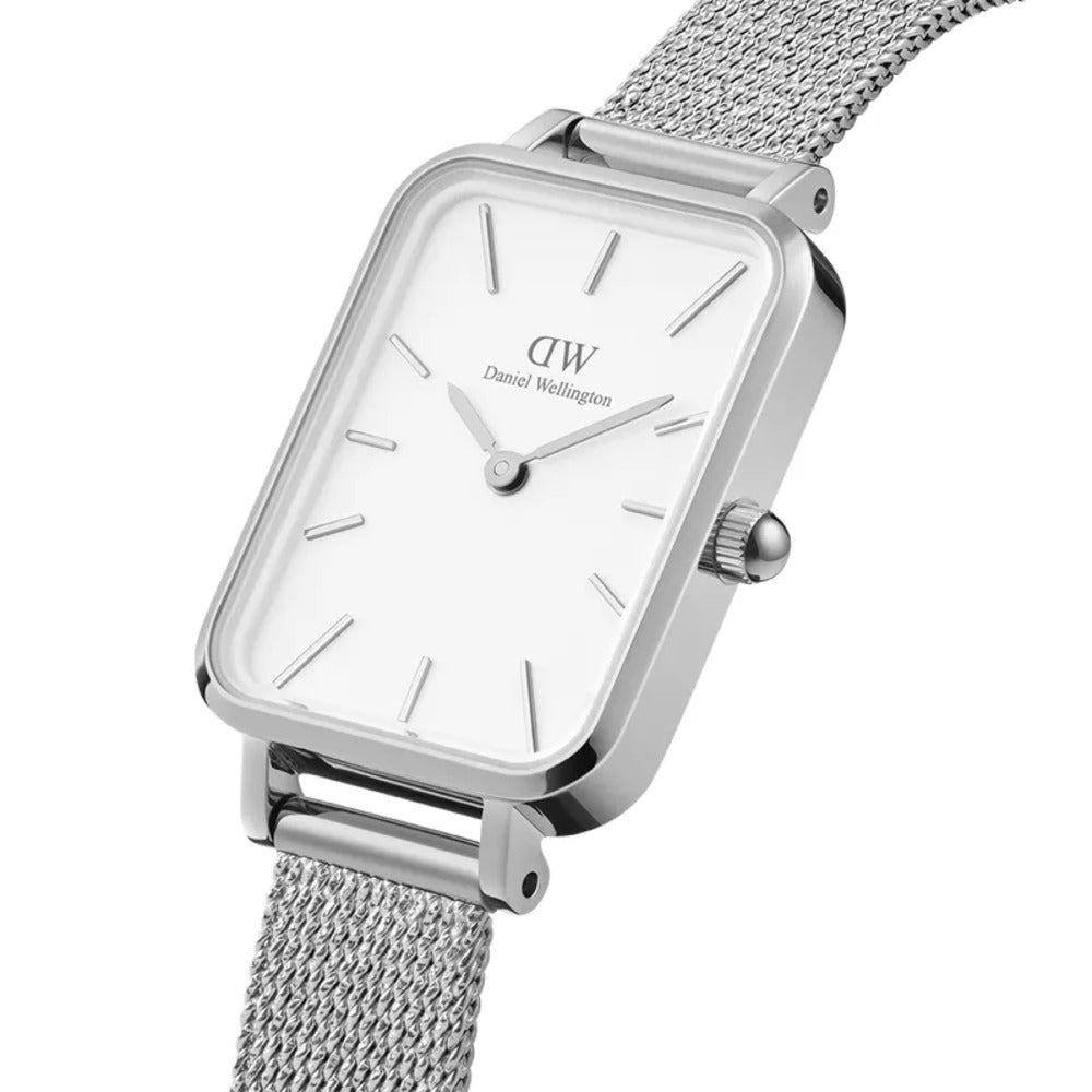 Orologio Daniel Wellington Quadro Pressed Sterlig Silver/White