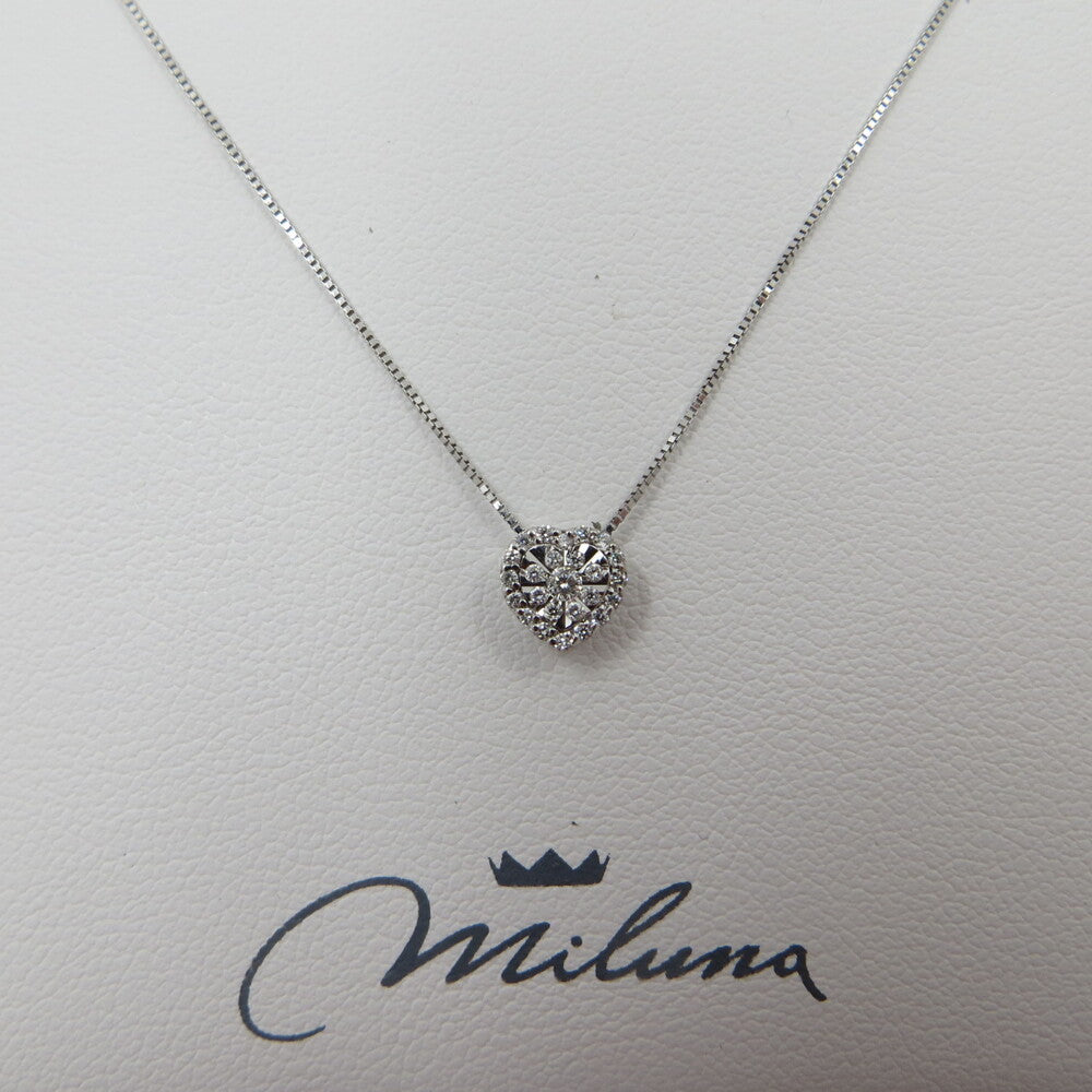 Collana MILUNA punto luce oro bianco e brillanti