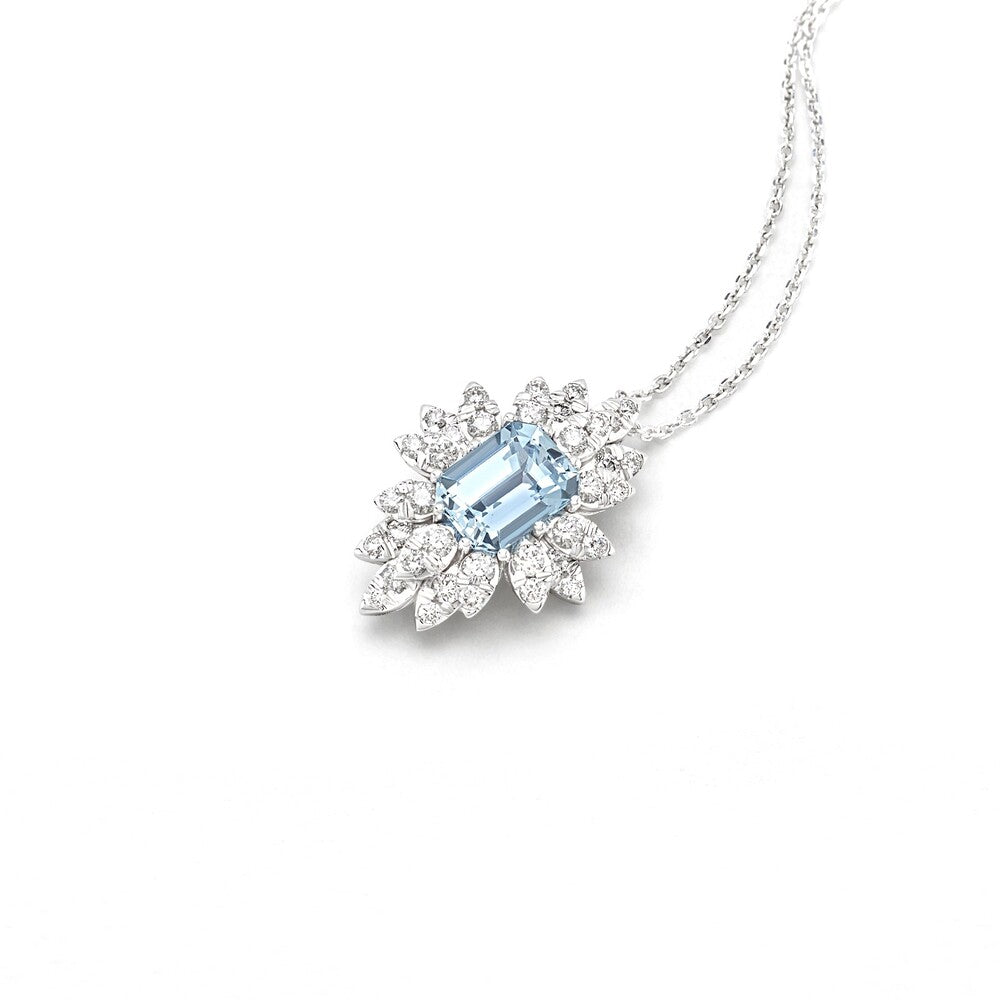 Collana Girocollo Giorgio Visconti Oro Acquamarina e Diamanti