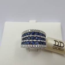 Anello DAVITE&DELUCCHI Oro, Diamanti e Zaffiri