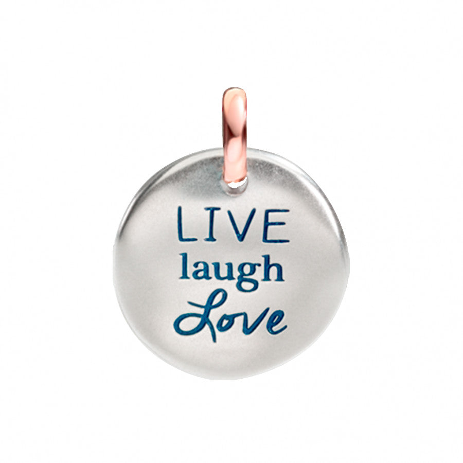 Moneta Charm QUERIOT CIVITA "LIVE laugh Love"