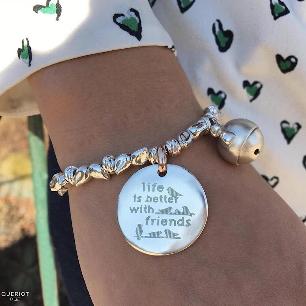 Moneta Charm QUERIOT CIVITA "Life is better with friends"