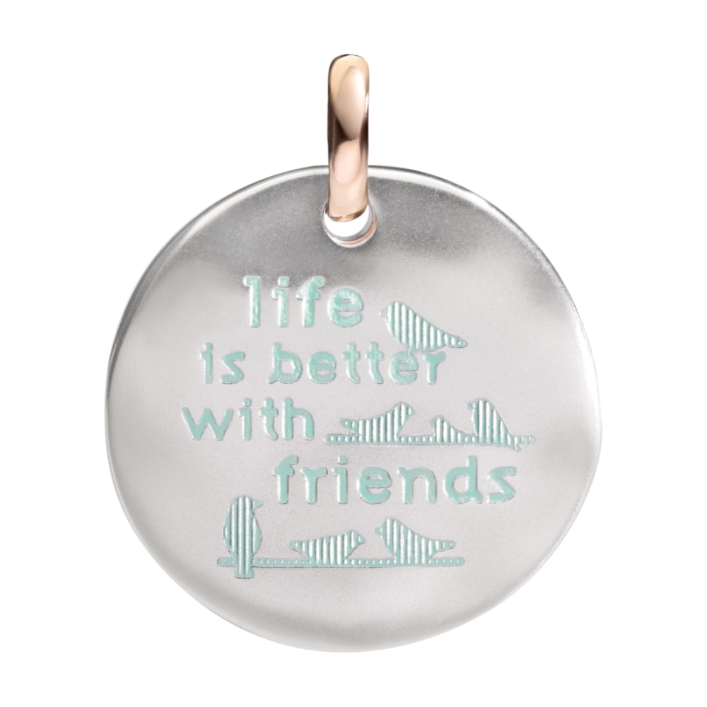 Moneta Charm QUERIOT CIVITA "Life is better with friends"