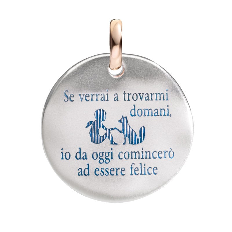 Moneta Charm QUERIOT CIVITA "Se verrai a trovarmi domani..."