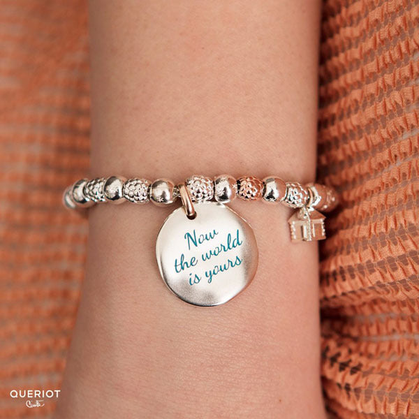 Moneta Charm QUERIOT CIVITA "Now the world is yours"