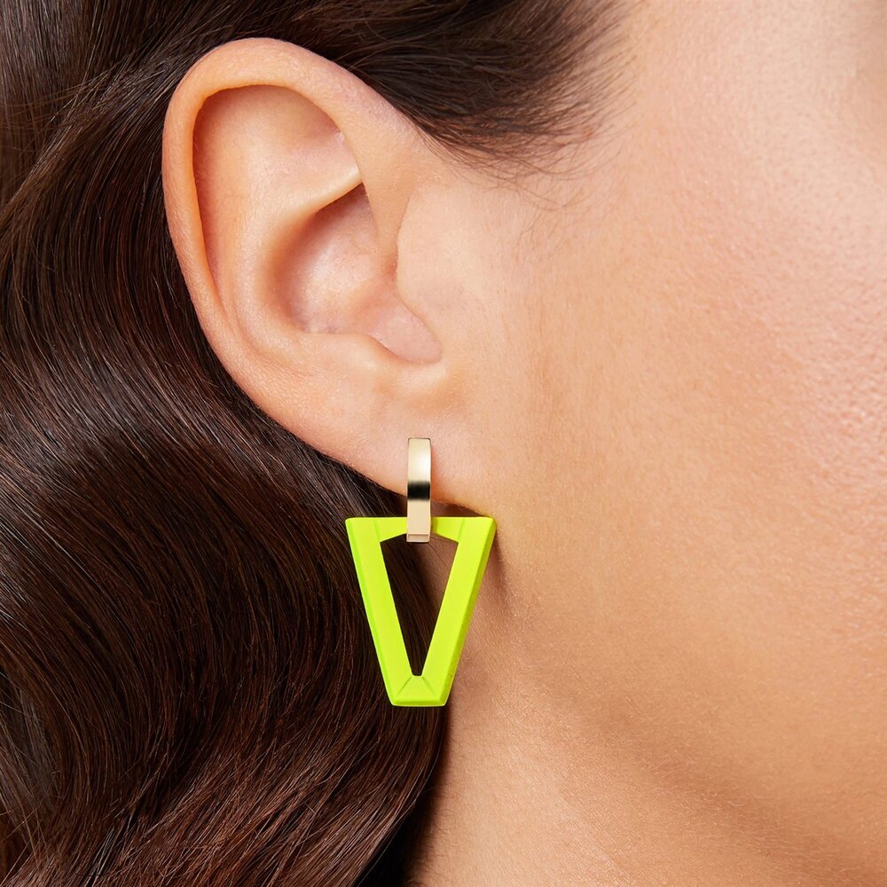 Mono Orecchino VALENTINA FERRAGNI Uali Fluo Lime