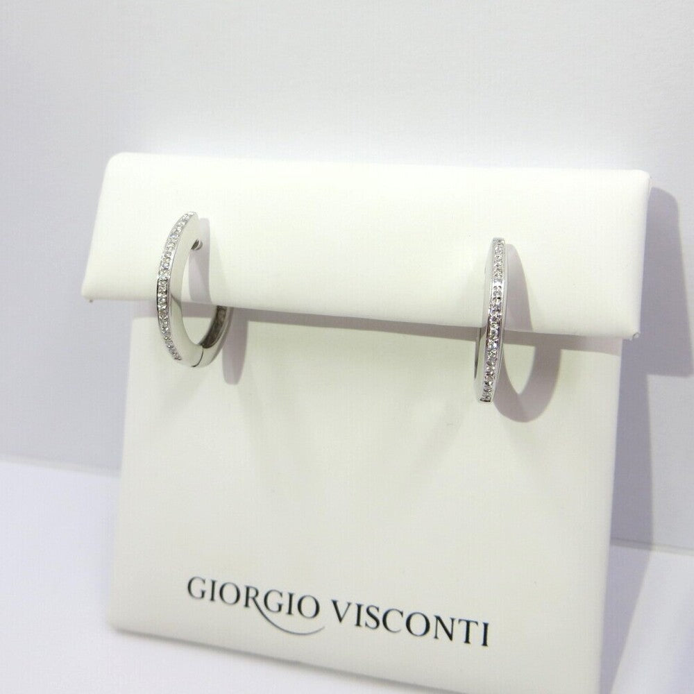 Orecchini a cerchietto GIORGIO VISCONTI in Oro e Diamanti